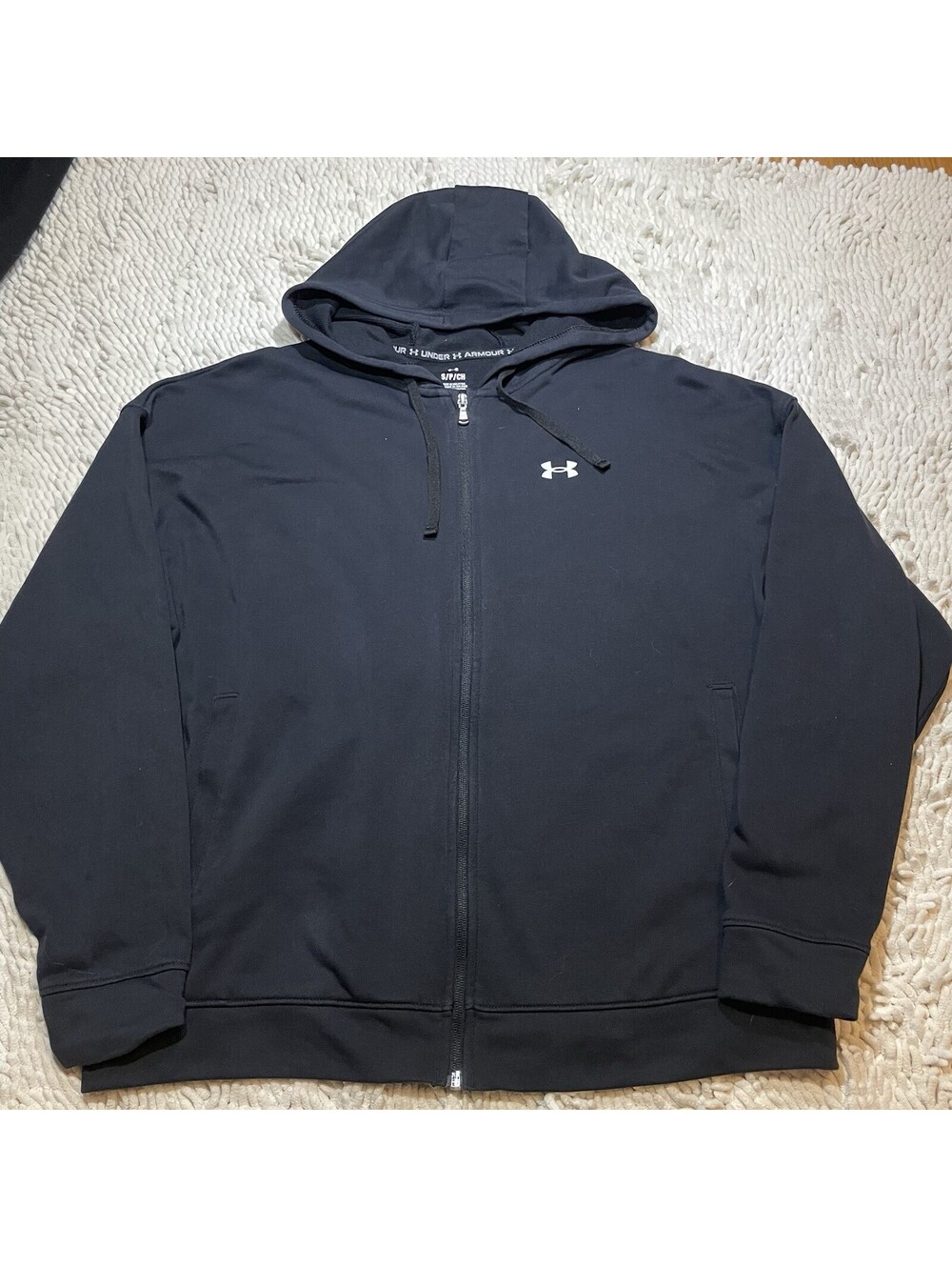 Mens Under Armour Tech Fleece Sweatshirt Jacket Zip-up Cold Gear Hoodie S